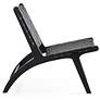 Maintenon Black Faux Leather Accent Chair