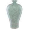 Maiping Celadon Crackle 18 3/4" High Olpe Porcelain Vase