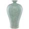 Maiping Celadon Crackle 18 3/4" High Olpe Porcelain Vase