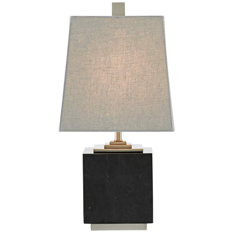 Image 1 Mairin 16 1/2 inch High Black Marble Accent Table Lamp