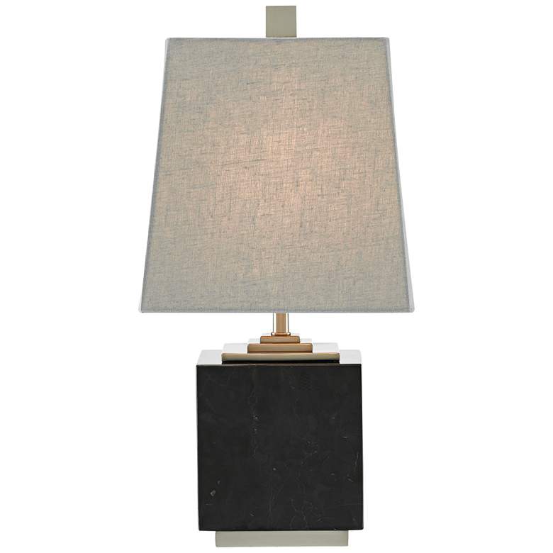 Image 1 Mairin 16 1/2" High Black Marble Accent Table Lamp