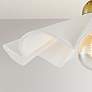 4_Maisie 16" Wide Aged Brass and White Ceramic Pendant Light more views
