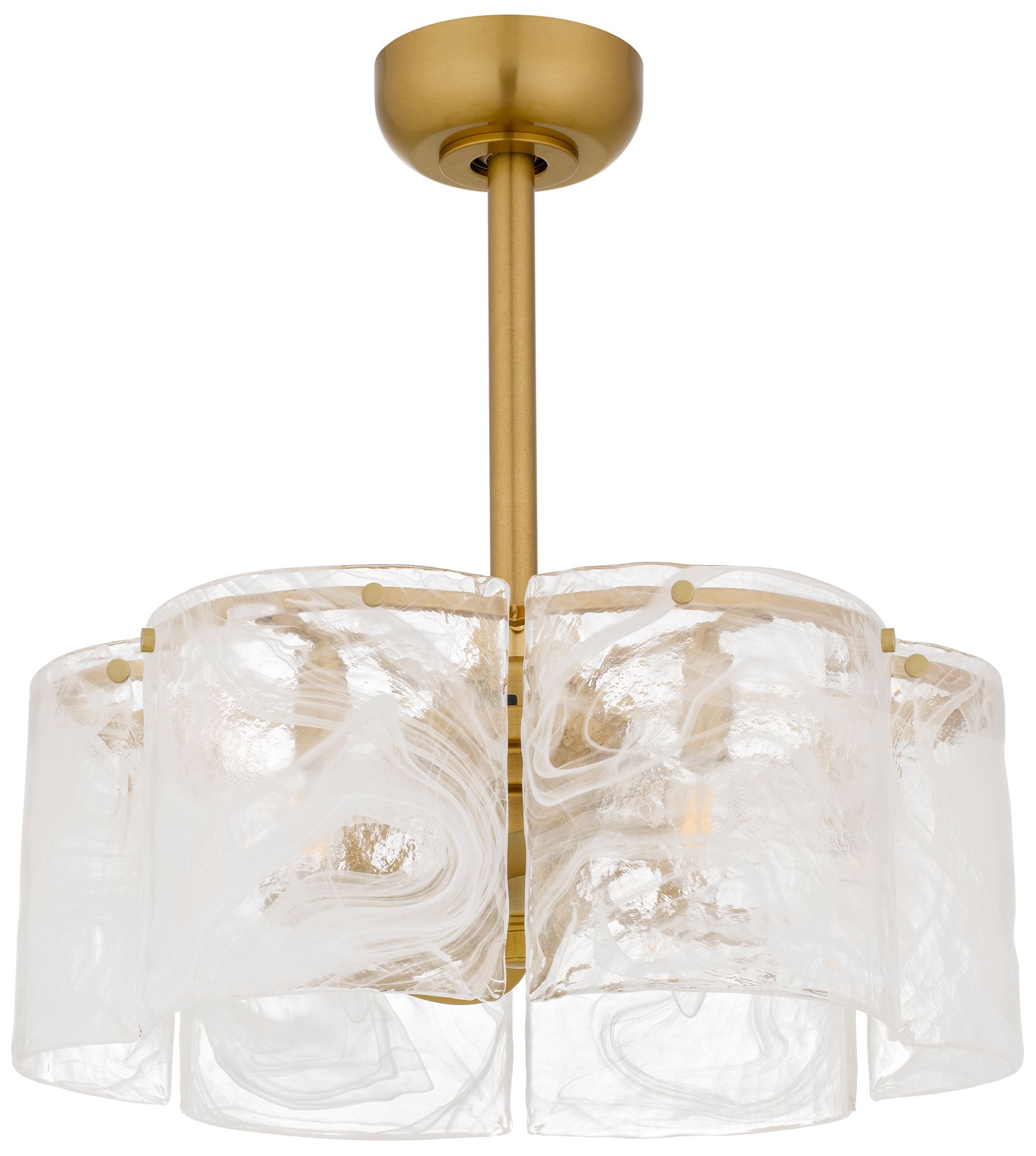 Image 3 Maisie 6-Light Brushed Gold Ceiling Fan Light more views