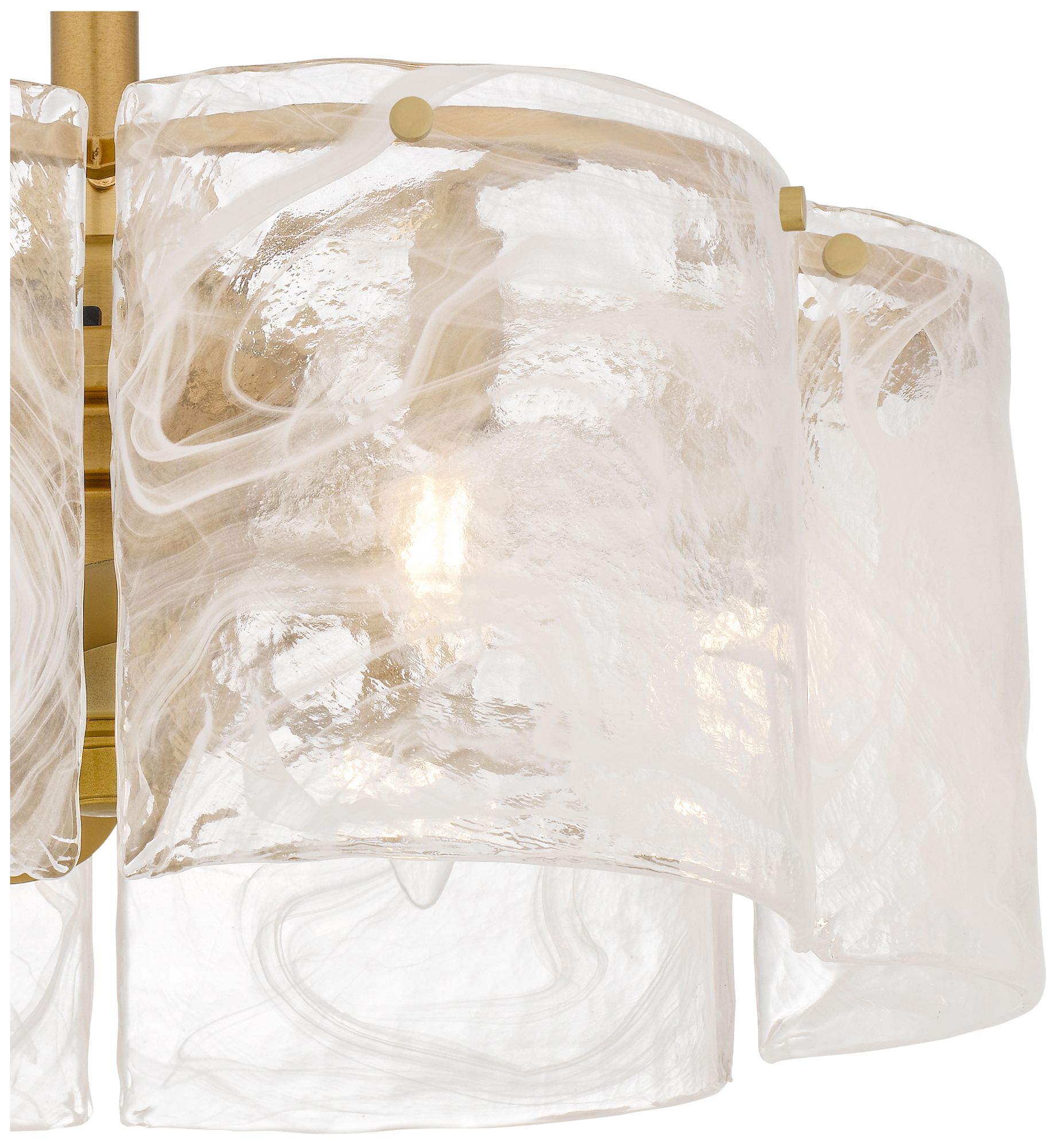 Image 6 Maisie 6-Light Brushed Gold Ceiling Fan Light more views