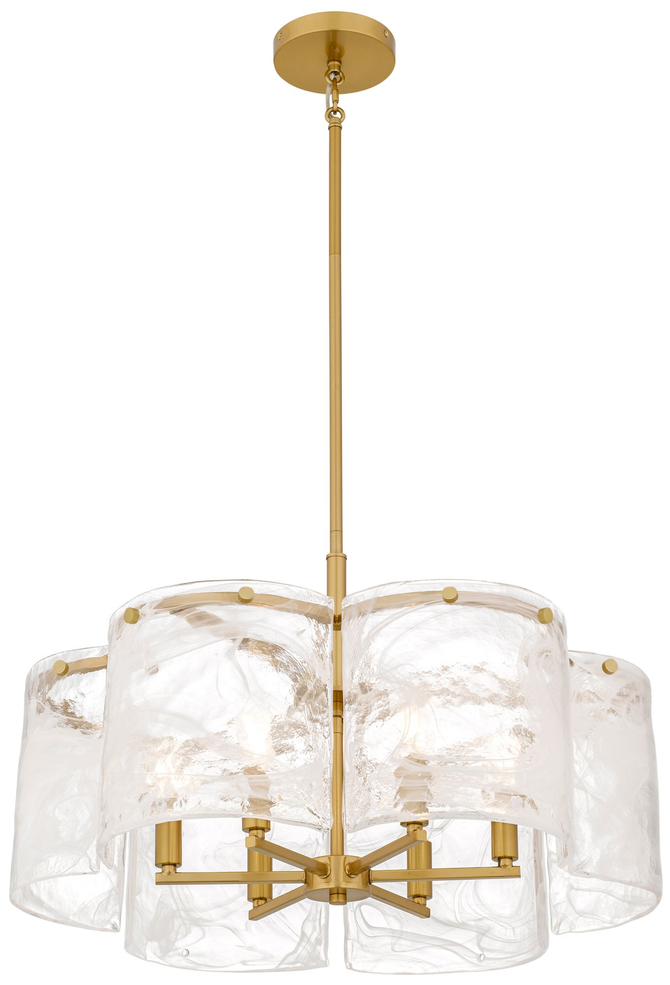 Maisie 6-Light Brushed Gold Pendant Light