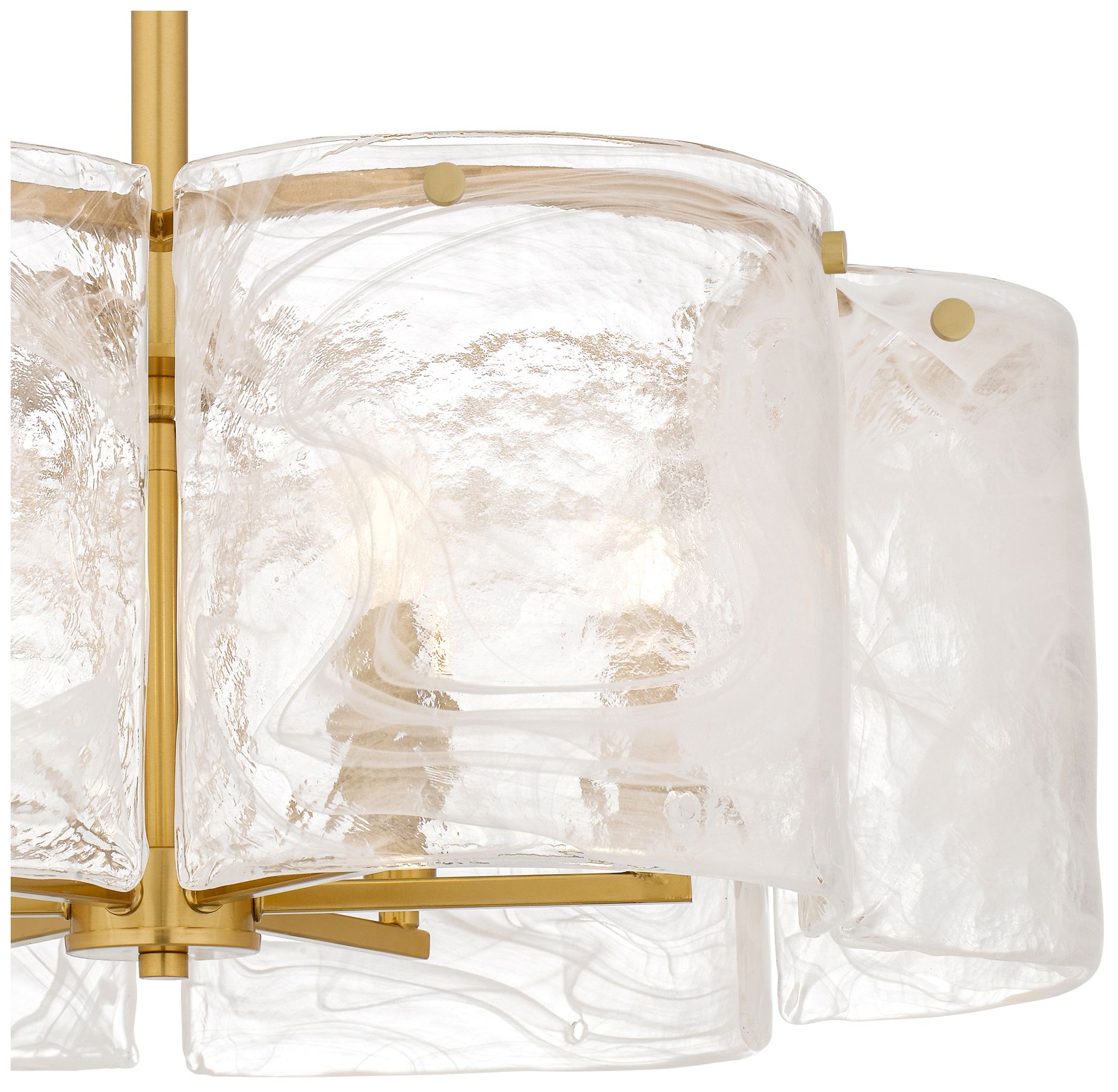 Maisie 6-Light Brushed Gold Pendant Light