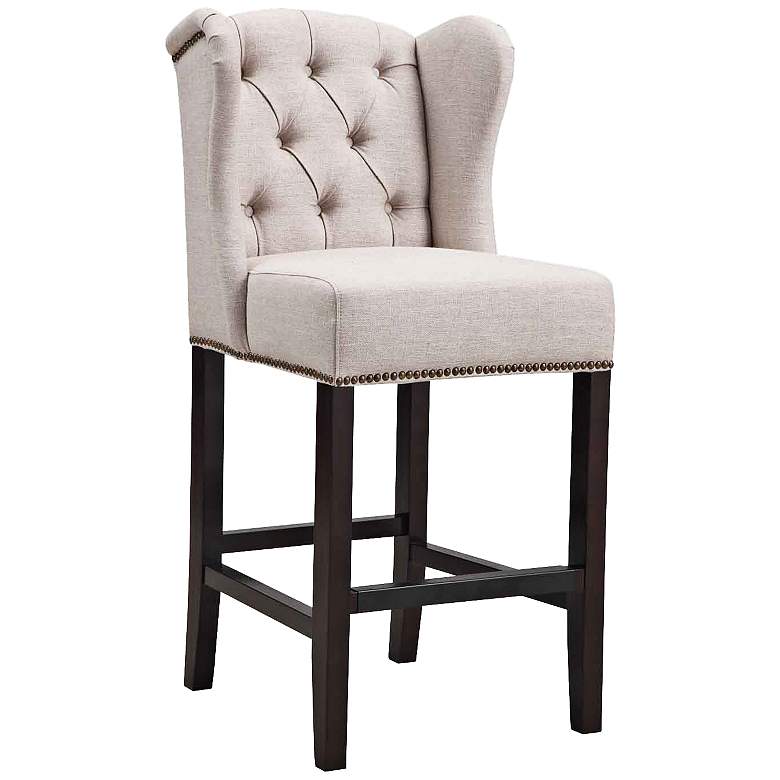 Image 1 Maison 26" Birch Fabric Tufted Counter Stool