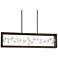 Maison Des Fleurs 18 1/4" Wide Bronze 6-Light LED Island Pendant