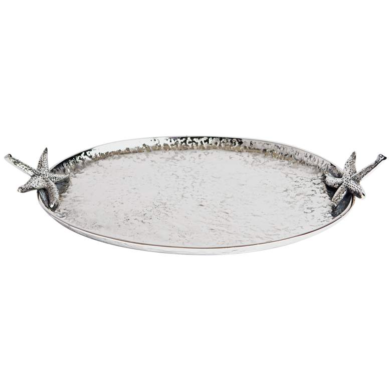 Image 1 Maison Home Northshore White and Polished Nickel Tray