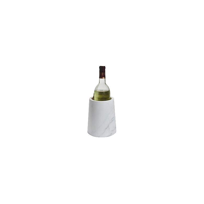 Image 1 Maison Home Palermo White Marble Wine Cooler
