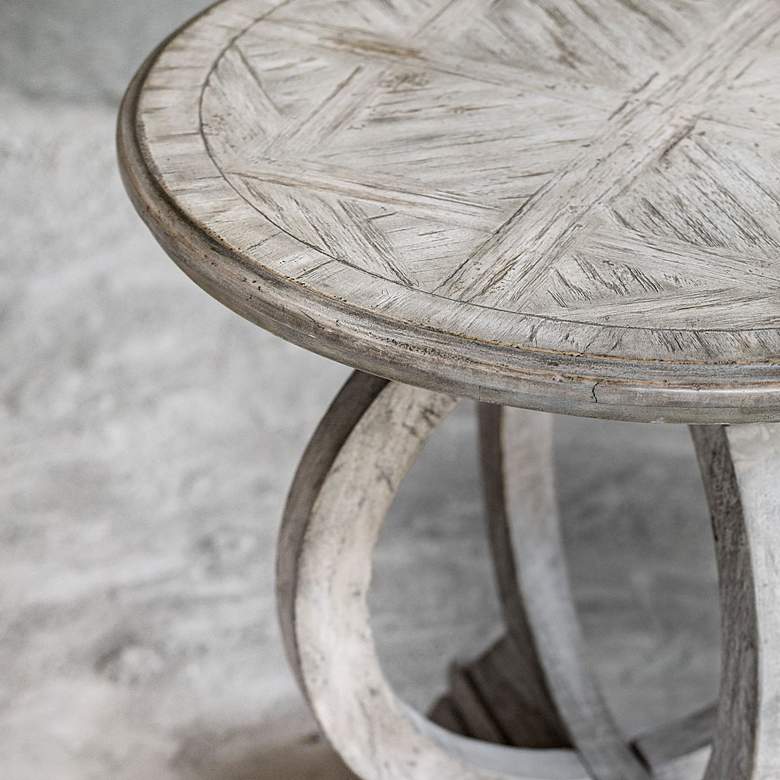 Image 6 Maiva White Side Table more views