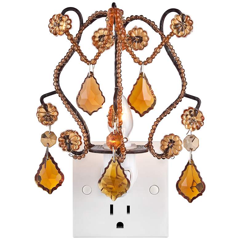 Image 1 Maize Amber Chandelier Night Light