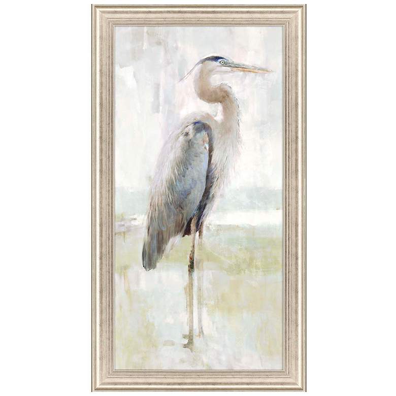 Image 1 Majestic Blue Heron 35"W x 63"H Framed Art