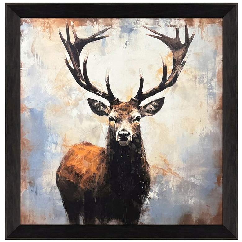 Image 1 Majestic Deer I 34"W x 34"H Framed Wall Art