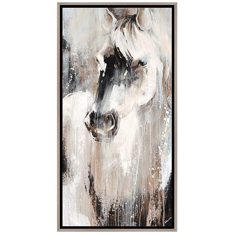 Image 1 Majestic Horse 21 3/4 inchx41 3/4 inch Framed Canvas Wall Art