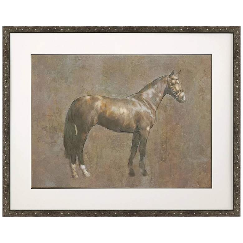 Image 1 Majestic Horse I 42" Wide Rectangular Giclee Framed Wall Art