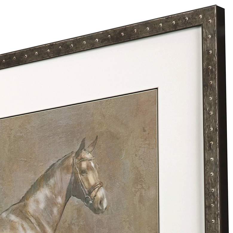 Image 2 Majestic Horse I 42" Wide Rectangular Giclee Framed Wall Art more views