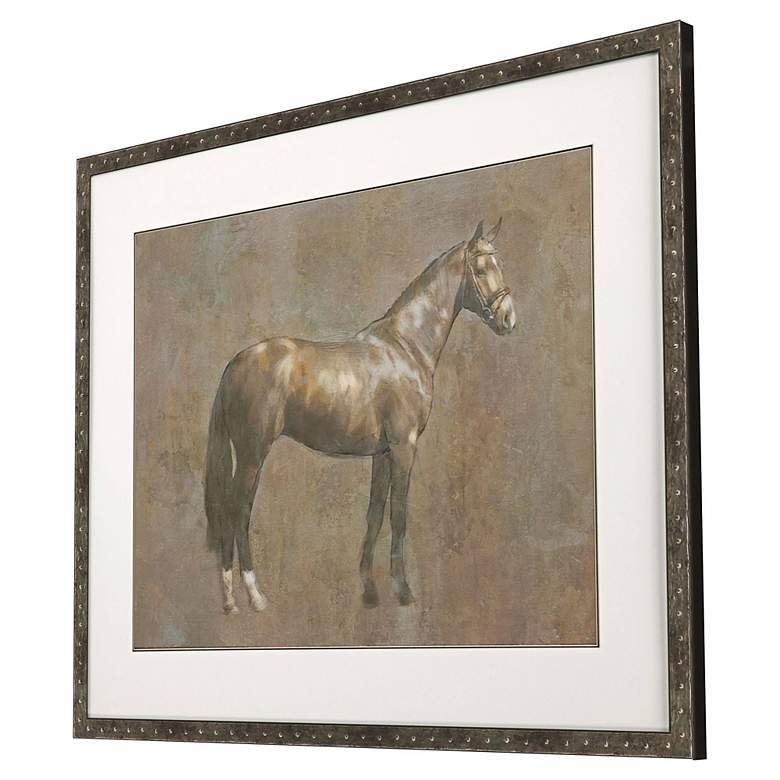 Image 3 Majestic Horse I 42" Wide Rectangular Giclee Framed Wall Art more views