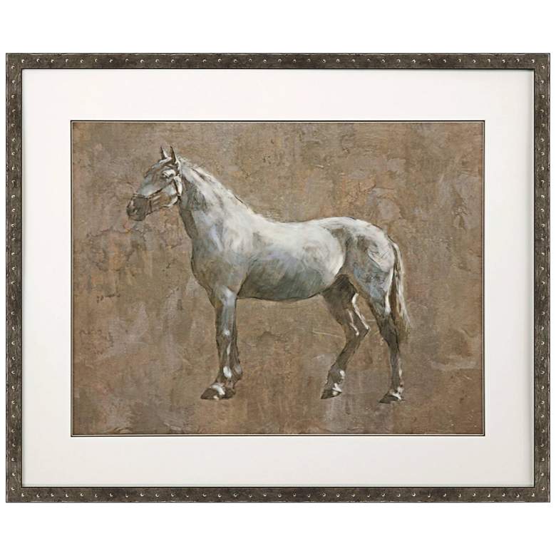 Image 1 Majestic Horse II 42"W Rectangular Giclee Framed Wall Art