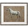 1_Majestic Horse II 42"W Rectangular Giclee Framed Wall Art
