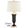 Majesty Black and Gold Urn Table Lamp with USB Port
