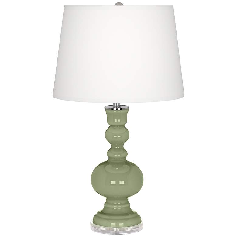 Image 2 Majolica Green Apothecary Table Lamp