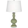 Majolica Green Apothecary Table Lamp