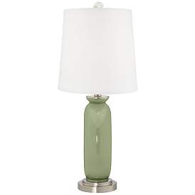Image4 of Majolica Green Carrie Table Lamp Set of 2 with Dimmers more views