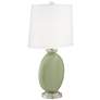 Majolica Green Carrie Table Lamp Set of 2
