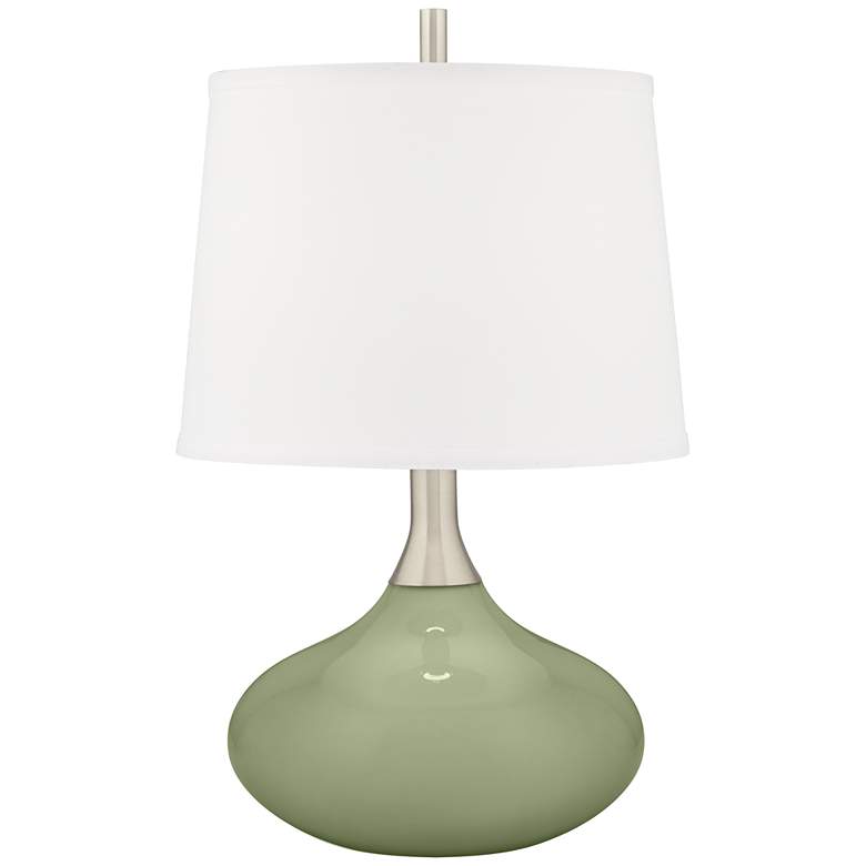 Image 1 Majolica Green Felix Modern Table Lamp