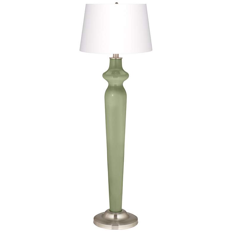 Image 1 Majolica Green Lido Floor Lamp