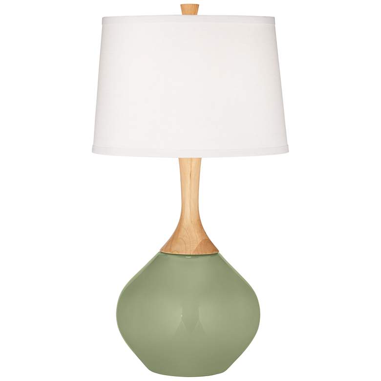 Image 2 Majolica Green Wexler Table Lamp with Dimmer