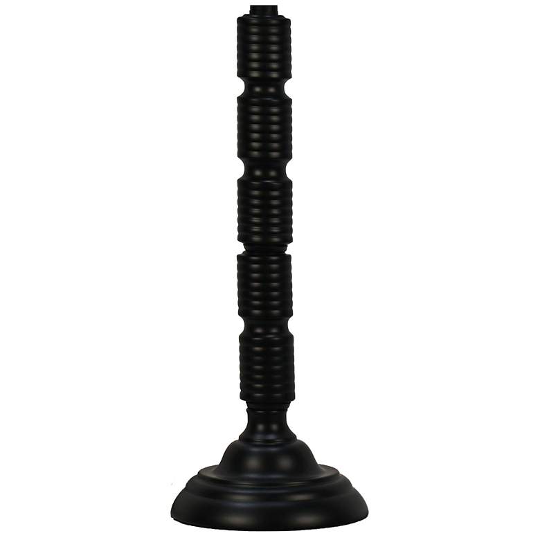 Image 2 Makemake Satin Black Ribbed Metal Table Lamps Set of 2 more views
