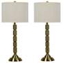 1_Makemake Soft Gold Ribbed Metal Table Lamps Set of 2