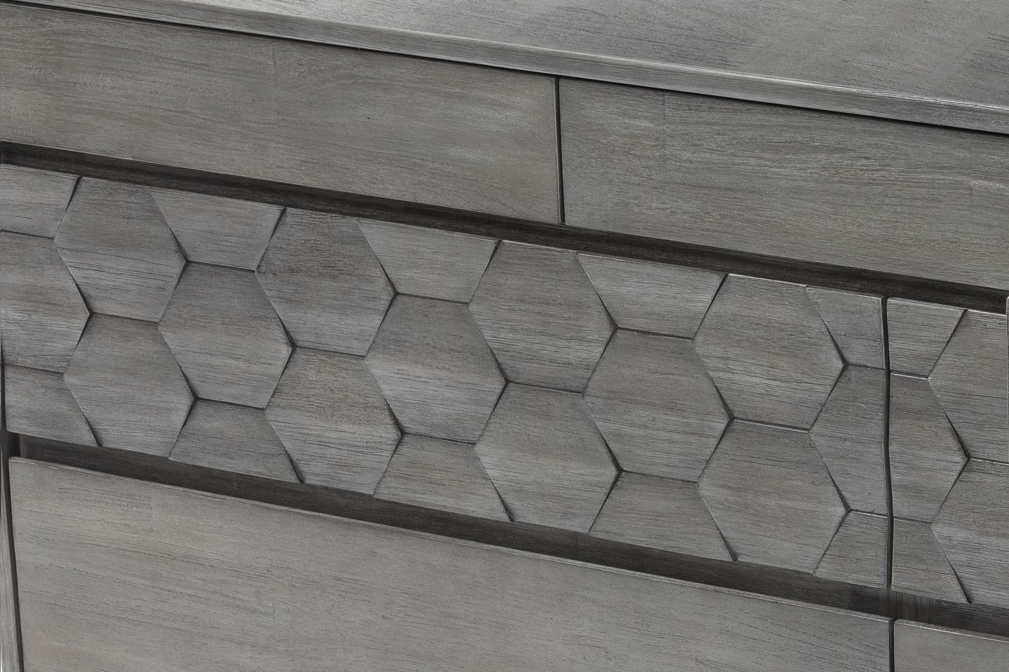 Image 7 Makena Dresser with 6 Drawers in Grey Acacia Wood more views