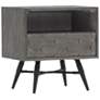 Makena Nightstand with 1 Drawer in Grey Acacia Wood