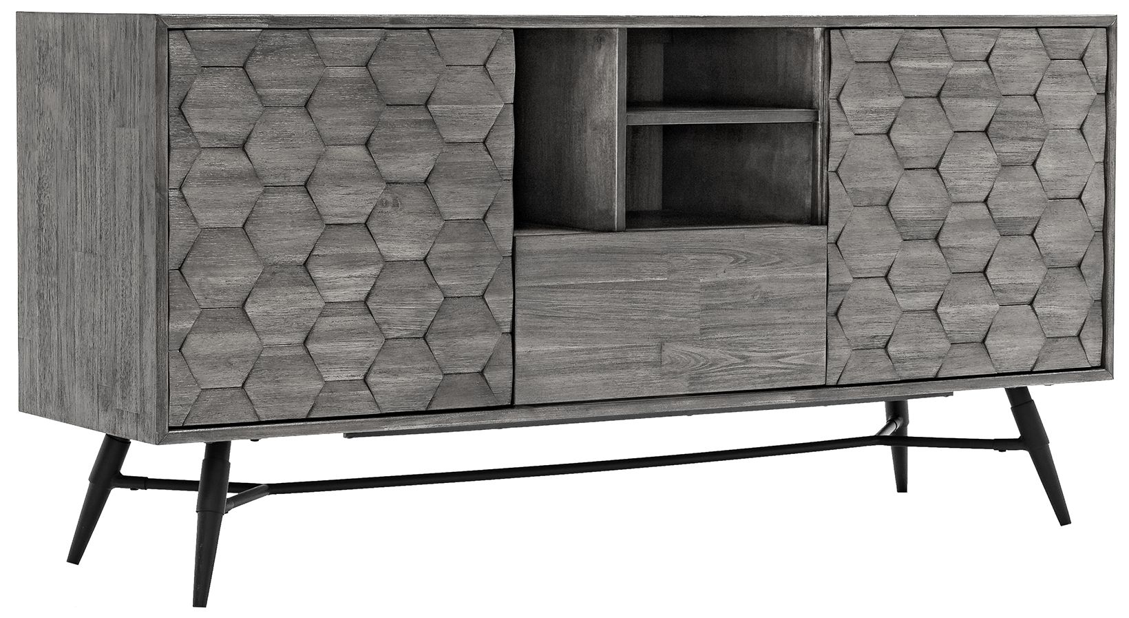 Image 3 Makena Sideboard Buffet in Grey Acacia Wood more views