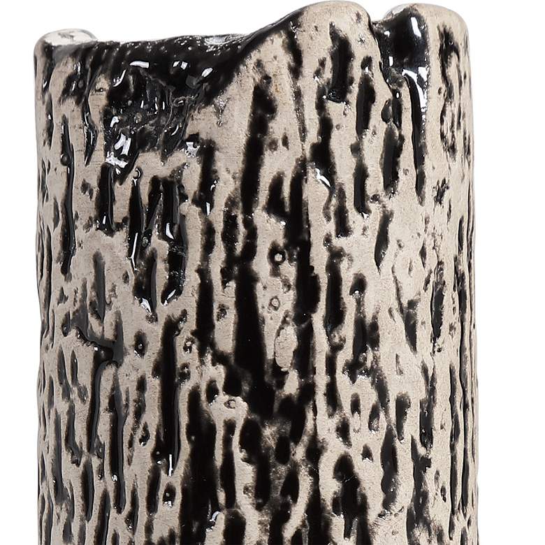 Image 3 Makira 29" High Black and White Ceramic Sculptures Set of 3 more views