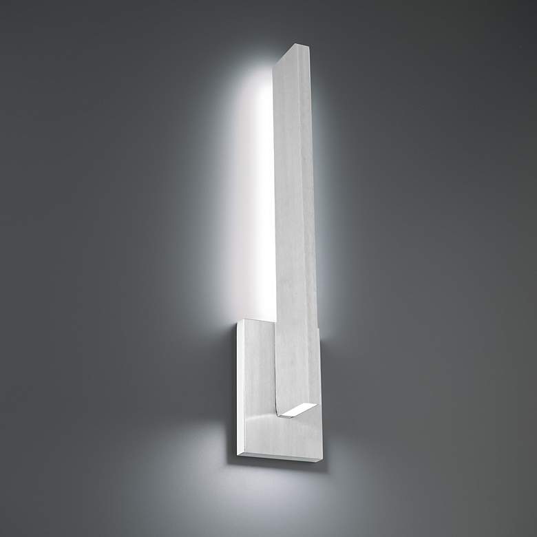 Image 1 Mako 15" High Brushed Aluminum LED Outdoor Wall Light