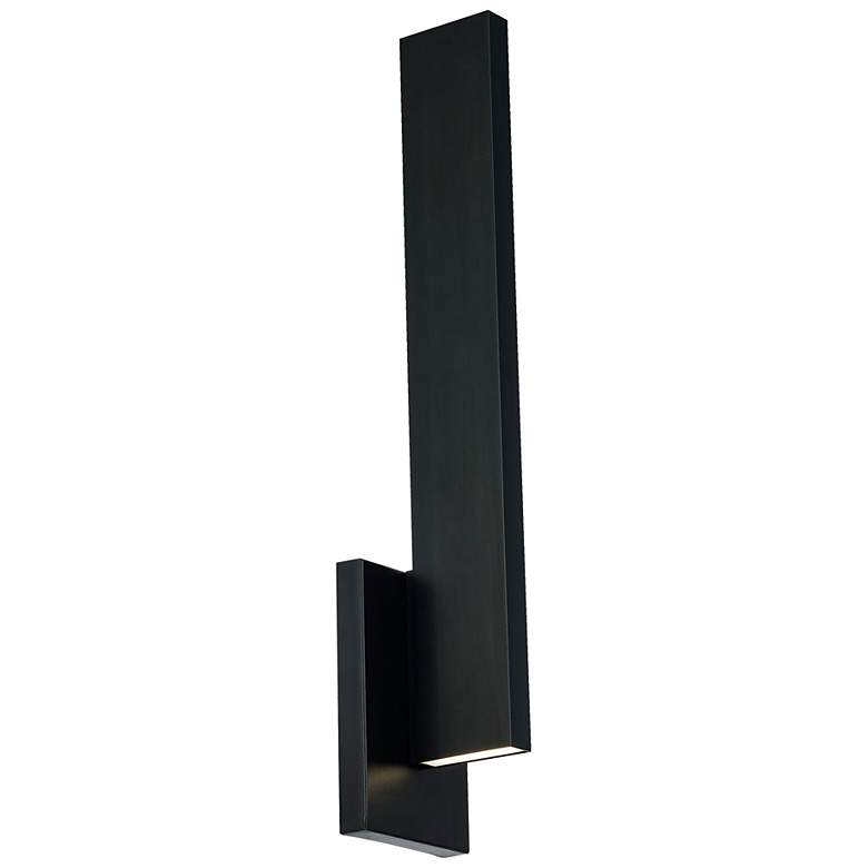 Image 1 Mako 22"H x 4.5"W 2-Light Outdoor Wall Light in Black