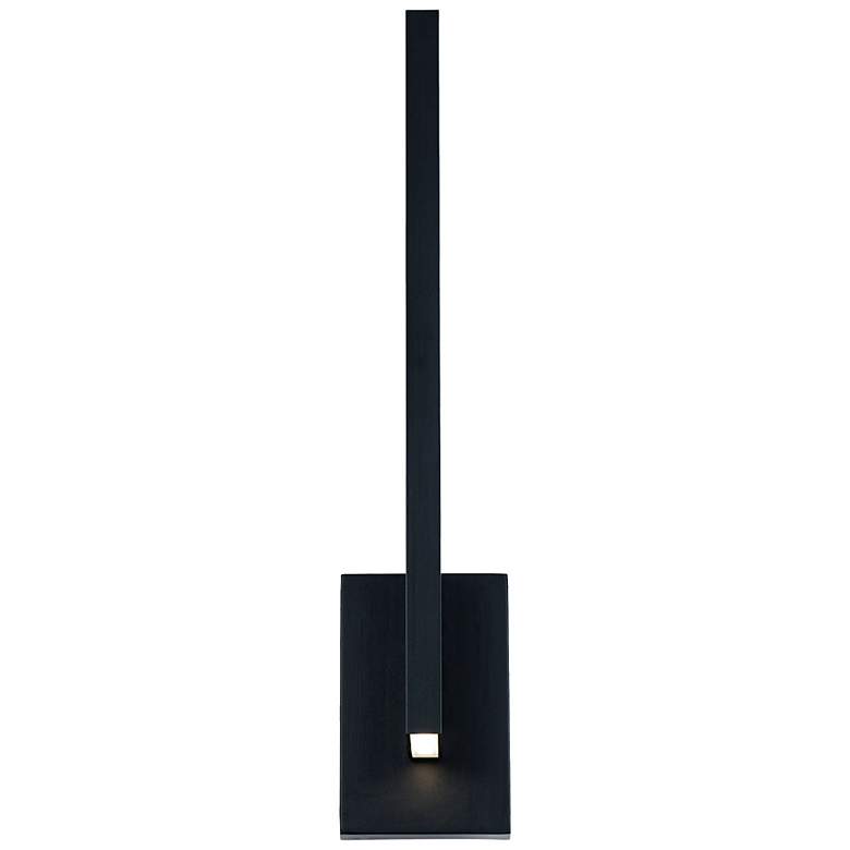 Image 2 Mako 22"H x 4.5"W 2-Light Outdoor Wall Light in Black more views