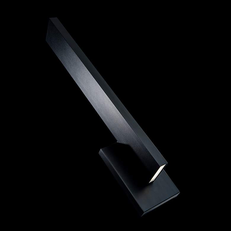 Image 5 Mako 22"H x 4.5"W 2-Light Outdoor Wall Light in Black more views