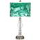 Malachite Giclee Apothecary Clear Glass Table Lamp
