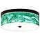 Malachite Giclee Energy Efficient Bronze Ceiling Light