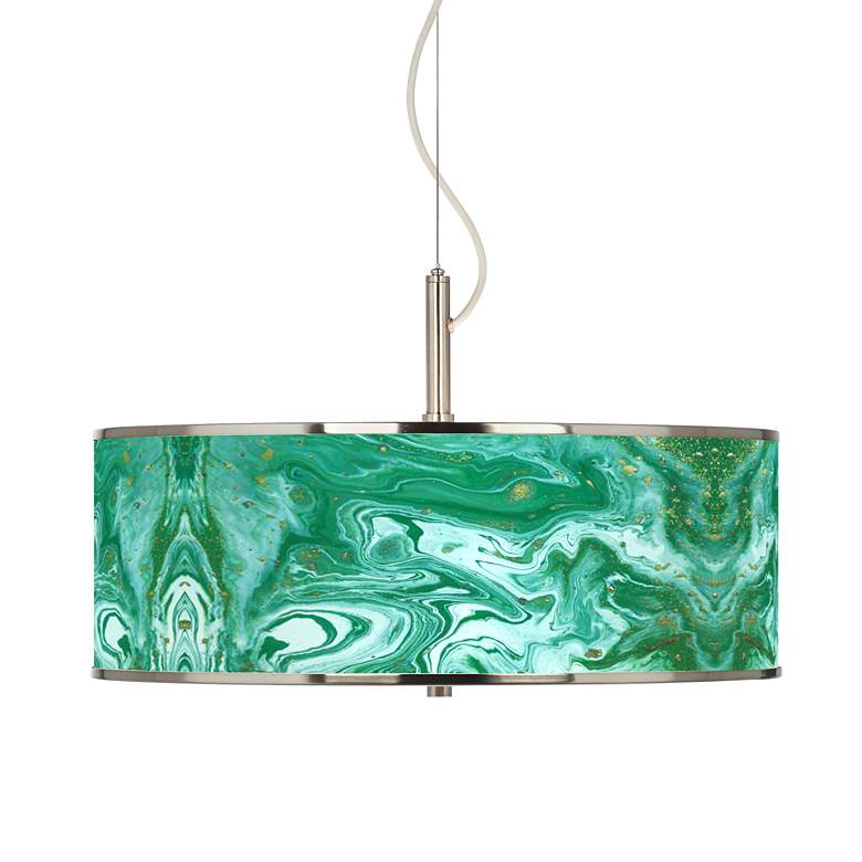 Image 1 Malachite Giclee Glow 20 inch Wide Pendant Light