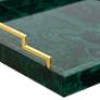 Malachite Green Veneer Glass Decorative Tray