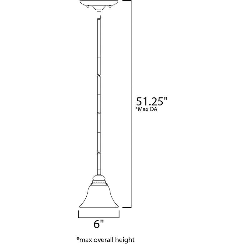 Image 2 Malaga 1-Light 6" Wide Satin Nickel Pendant Light more views