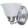1_Malaga 1 Light 6" Wide Satin Nickel Wall Sconce