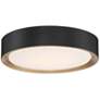 1_Malaga 15.75" Wide Matte Black 3CCT LED Flush Mount