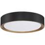 2_Malaga 15.75" Wide Matte Black 3CCT LED Flush Mount more views